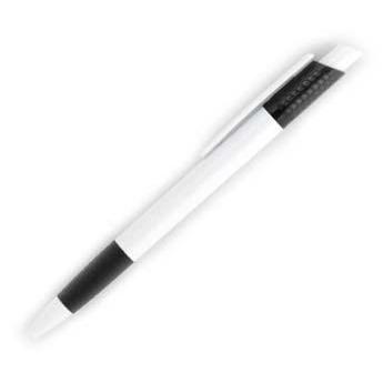 Двухцветная ручка с логотипом пластиковая автоматическая