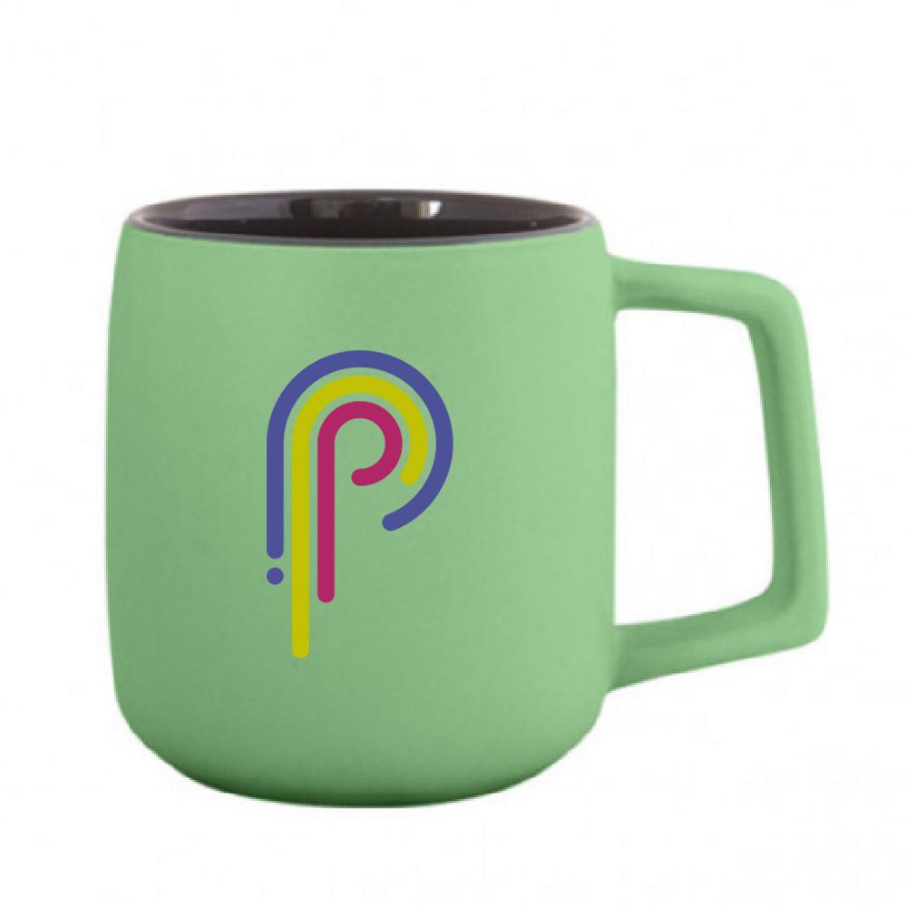 Арт. 51K073M Горнятко керамічне AVA матове з Логотипом 420 мл