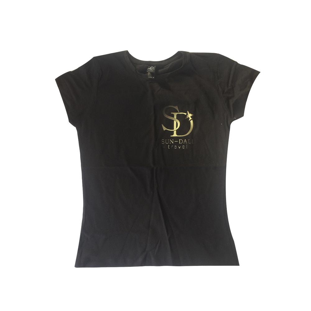 Приталенная женская футболка SOL'S Regent women с логотипом