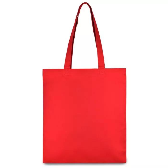 Эко-сумка цветная 240 г/кв.м с логотипом на длинных ручках