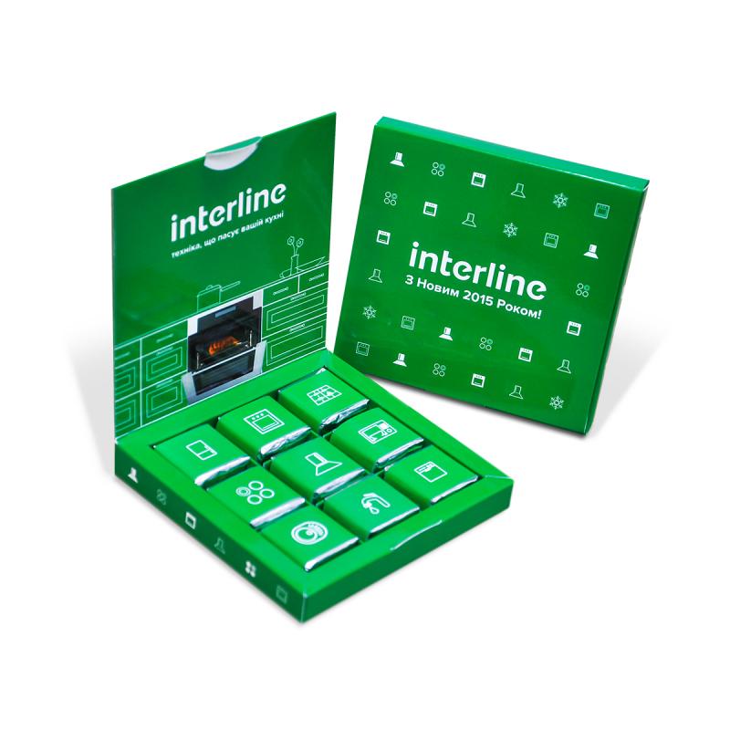 Шоколадно-вафельний набір з логотипом Книга 90 г