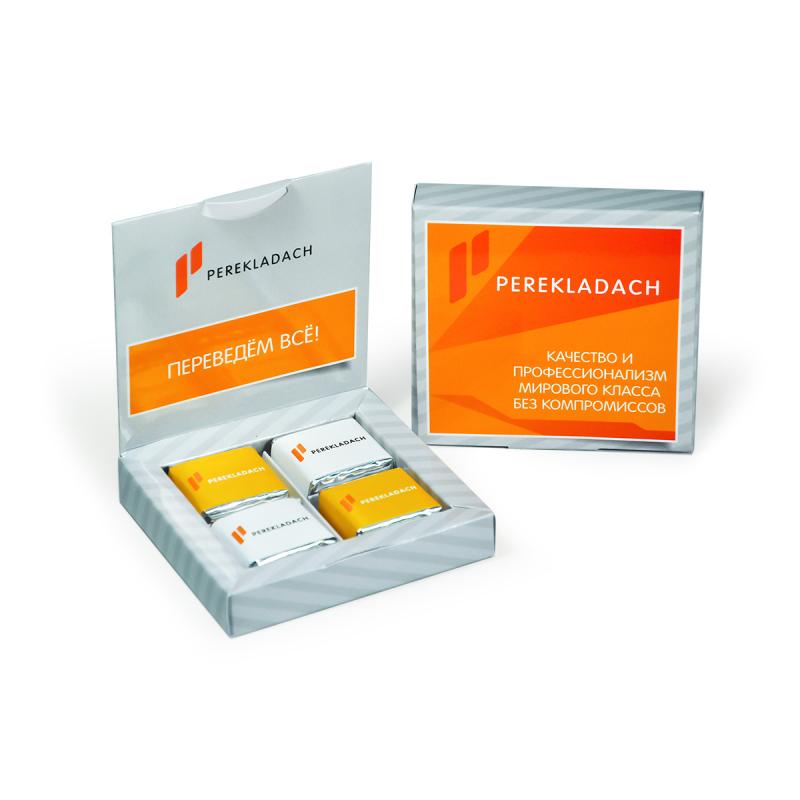 Шоколадно-вафельный набор Книга 40 г с лого