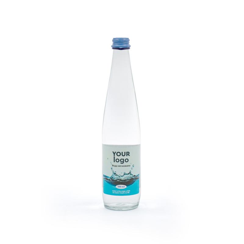 Вода мінеральна Закарпатська LUX у склі з лого 0.5 л