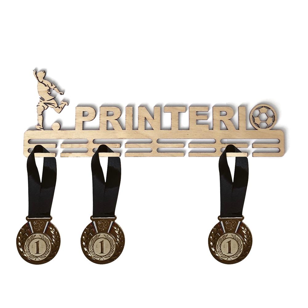 Медальница для футбола с вашим логотипом