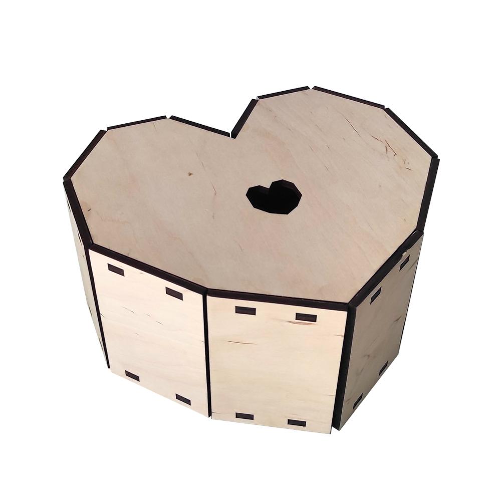 Короб сердце с вашим логотипом