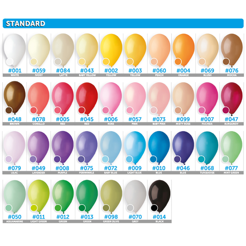 Воздушный шарик Gemar Пастель 12" для Вашего логотипа