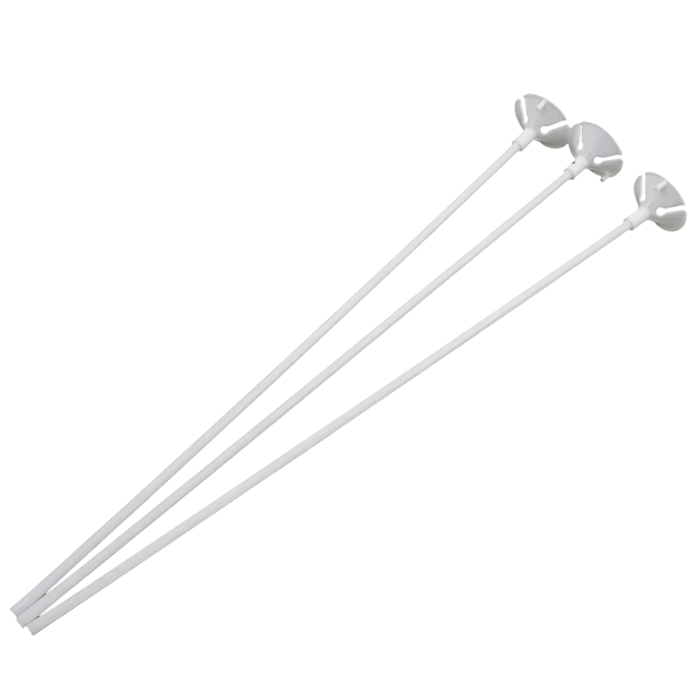 Пластиковая палочка раздельная с насадкой белая 32 см