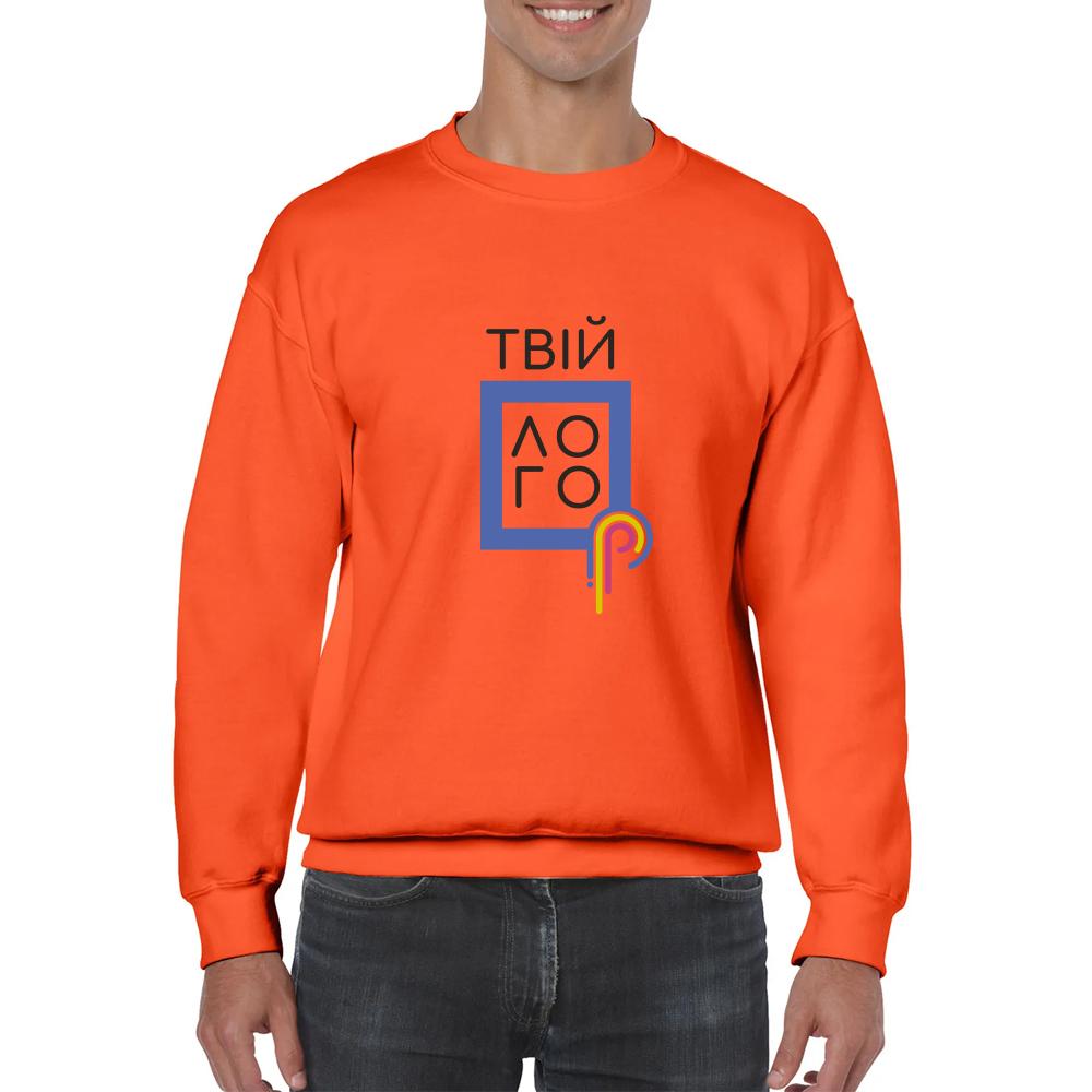 Реглан Gildan Heavy Blend унисекс с длинным рукавом из мольтона с логотипом