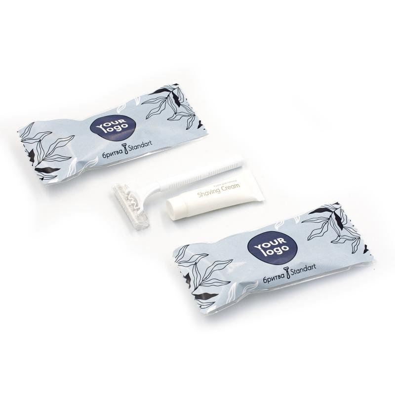 Набор для бритья Standart с логотипом 140х60х20 мм