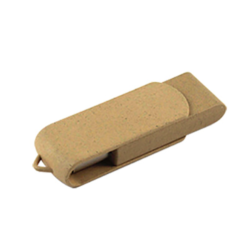 ЭКО Флешка TWISTER USB 2.0 с переработанного пластика с лого 32 Gb