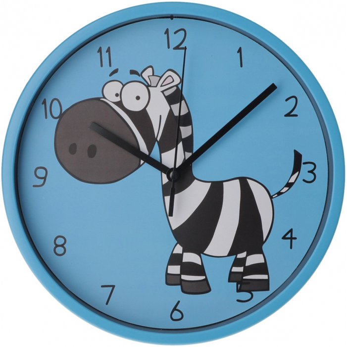 Настенные часы пластиковые Optima LITTLE ZEBRA с вашим лого 22.5 см
