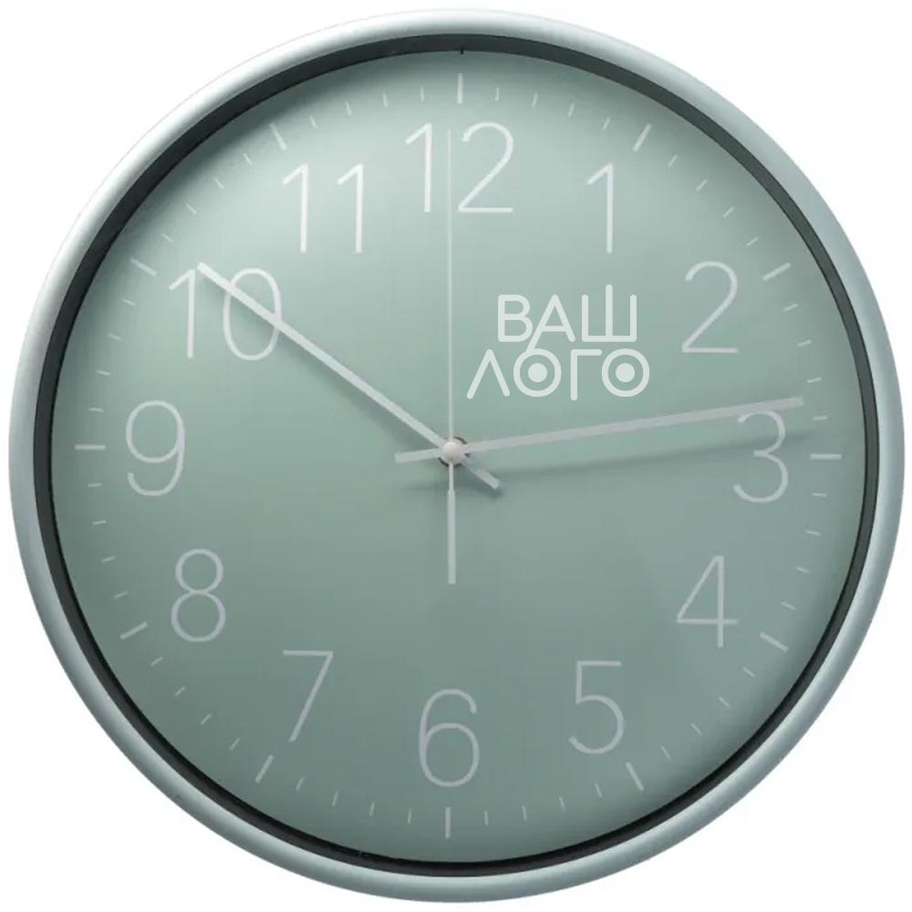Настенные часы пластиковые Optima PASTEL с вашим лого 37.8 см