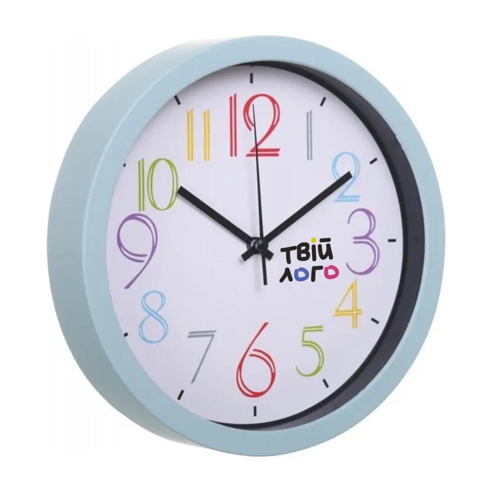 Настенные часы пластиковые Optima RAINBOW с вашим лого 20.3 см