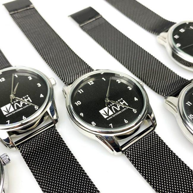 Часы наручные  с металлическим ремешком с вашим логотипом