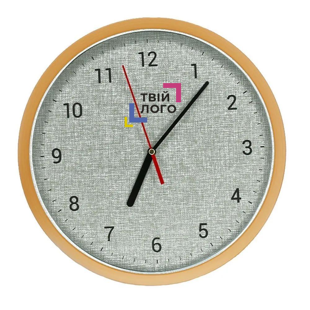 Настенные часы, цвет меланжевый серый для печати вашего логотипа 30.5 см