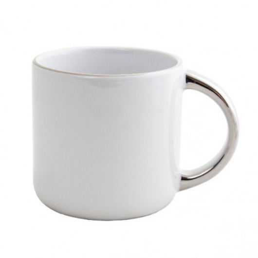 Сублимационная чашка AUGUSTA с ободком и ручкой 350 мл под Ваш логотип
