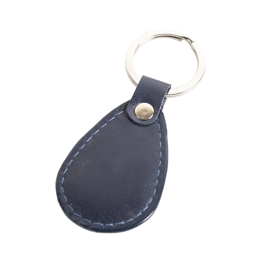 Брелок с кольцом SVEN кожа с вашим лого 4х6 см