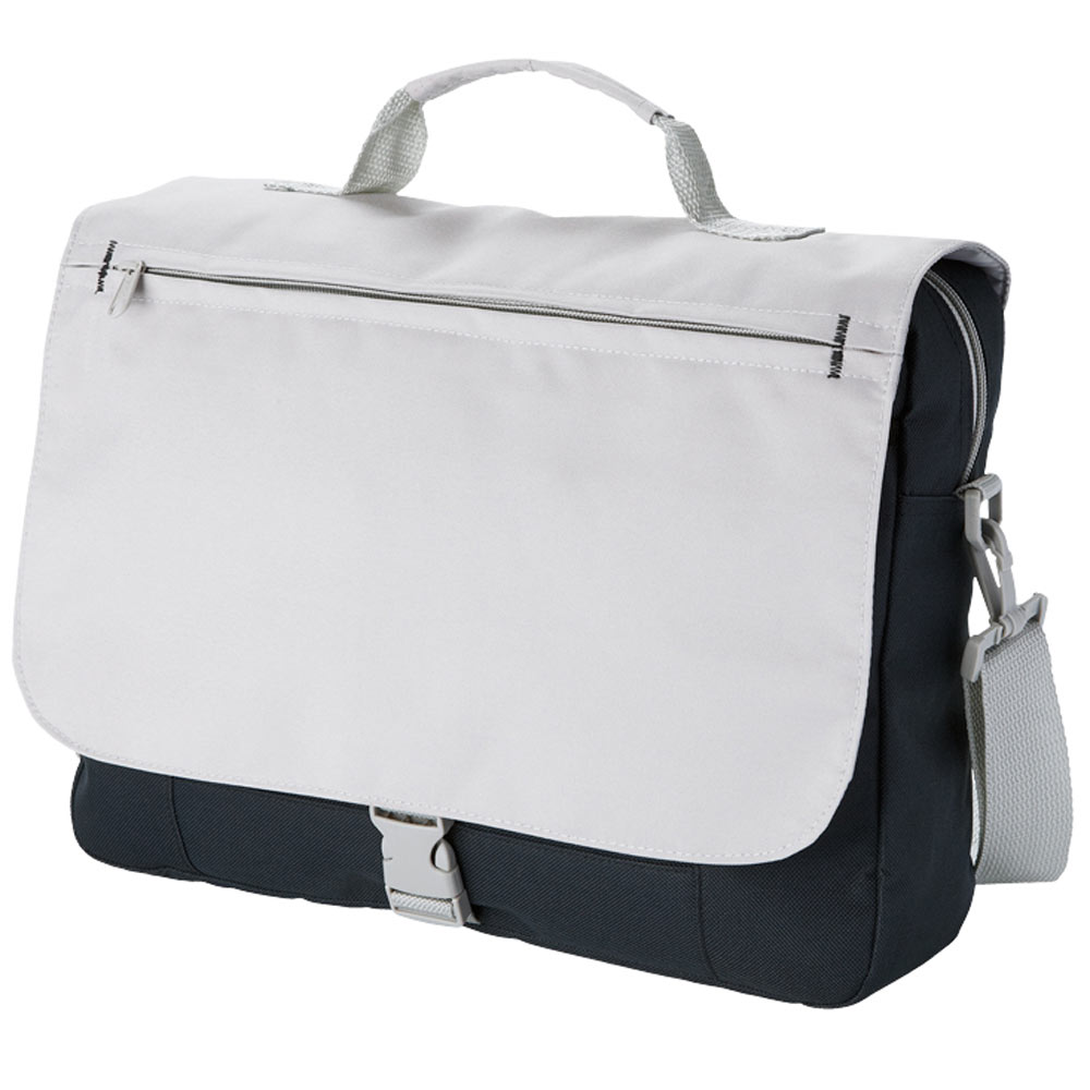 Двухцветная сумка для документов с вашим логотипом 340х256х85