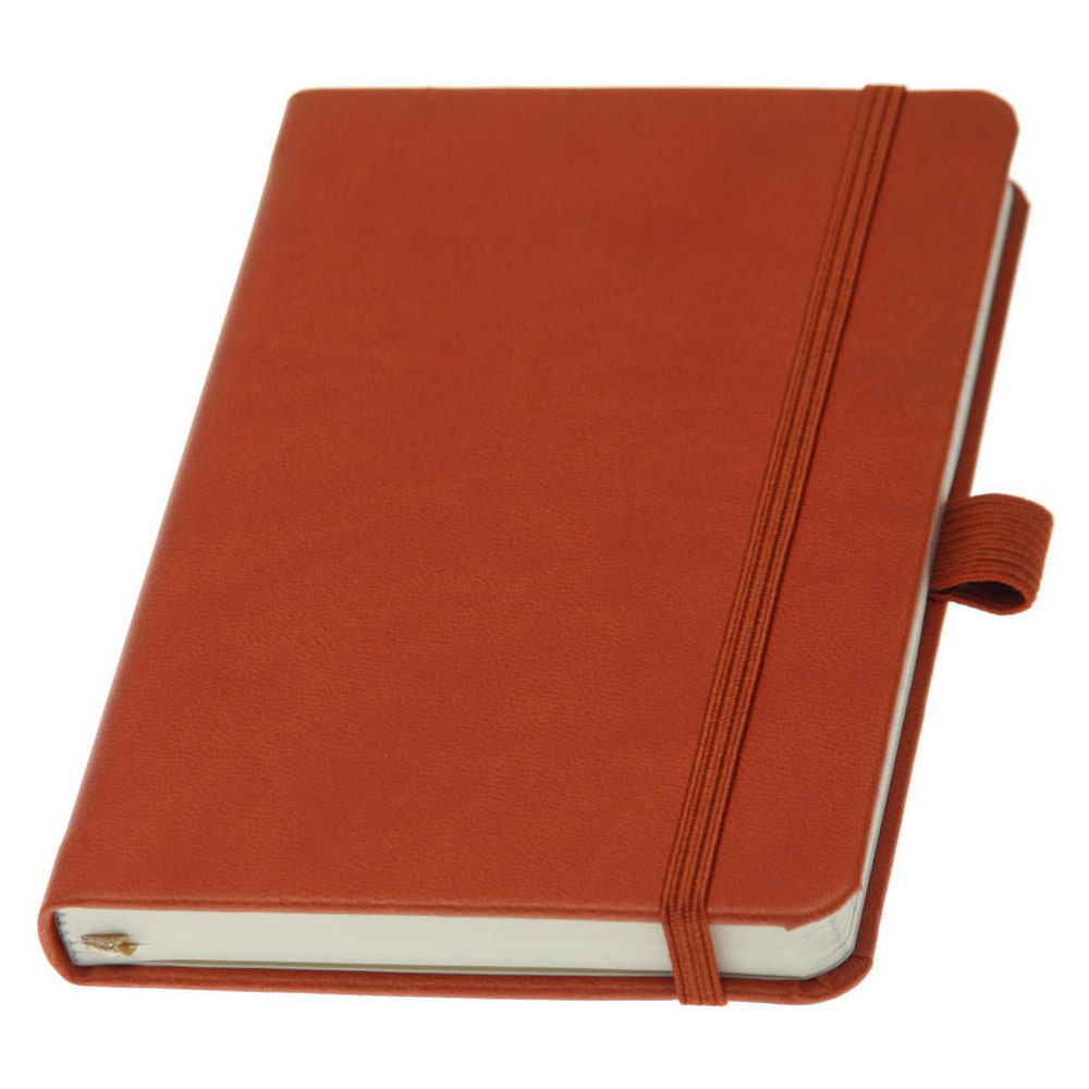 Записная книжка Туксон А6 с кожзама (Ivory Line) листы цвета слоновой кости, плотность - 80 г/м² с логотипом