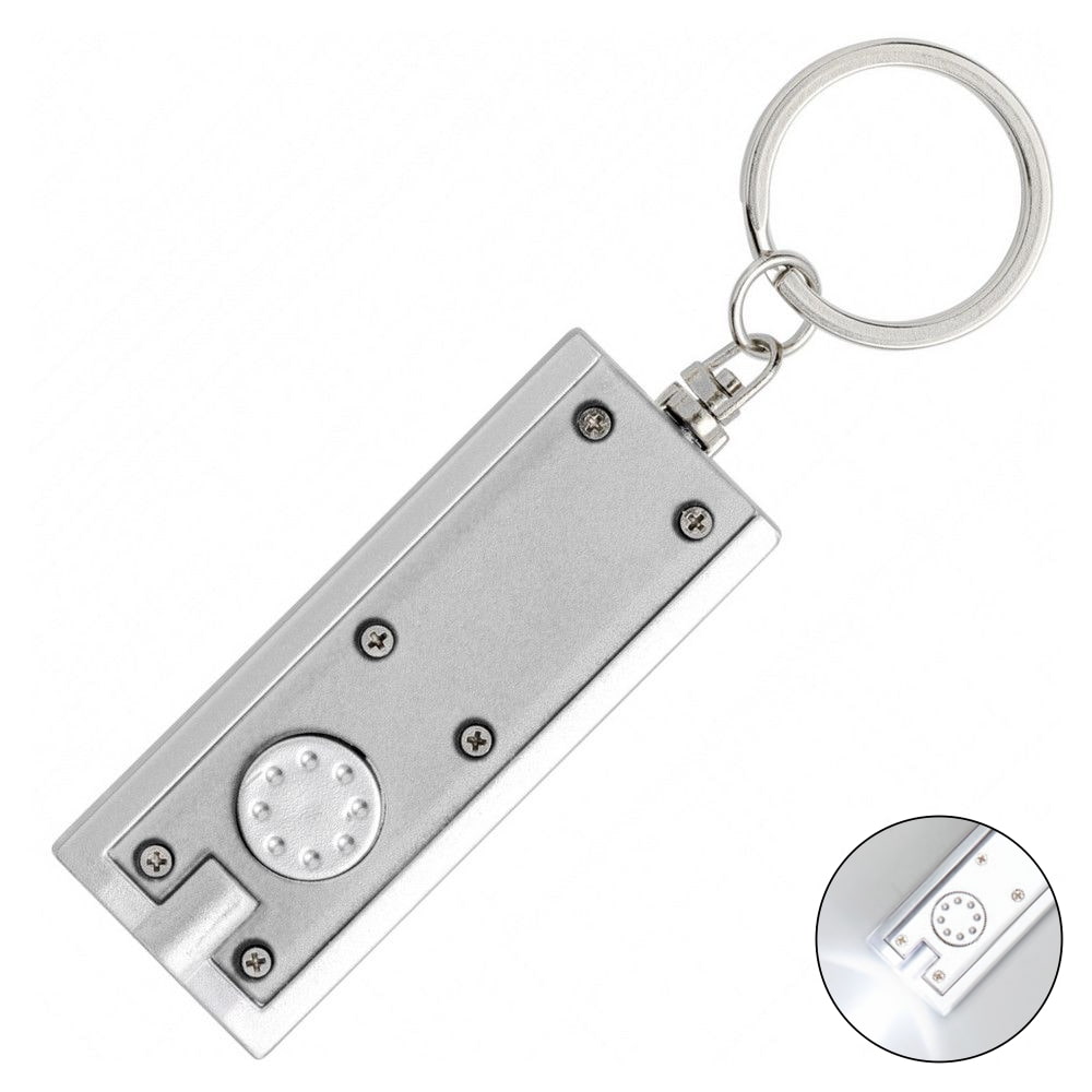 Брелок-фонарик пластиковый 1 LED с персональным логотипом