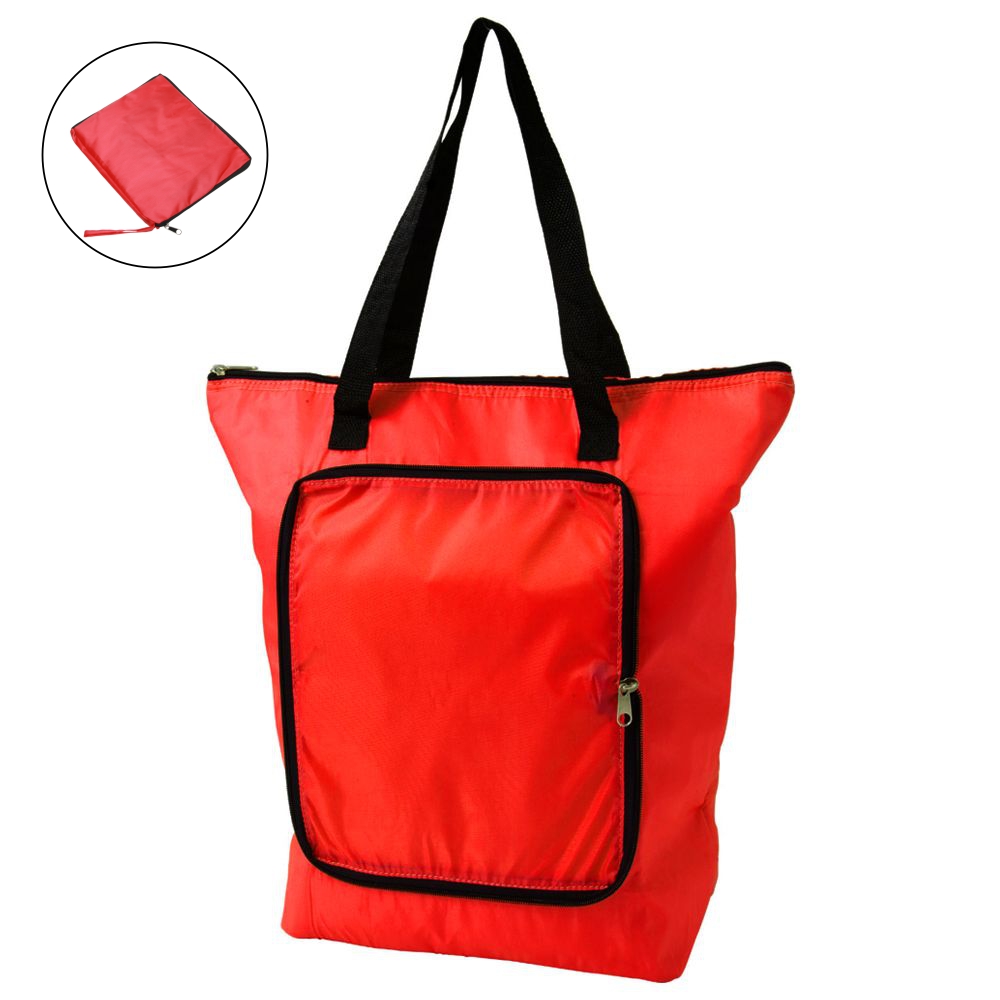 Складная сумка с карманом 360 х 380 х 1 мм с вашим логотипом