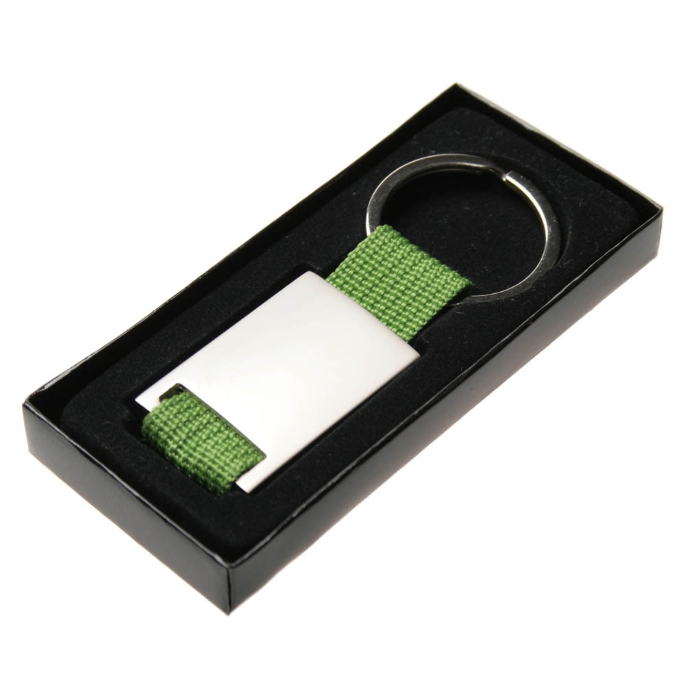 Брелок металлический с вашим логотипом 28х60 мм