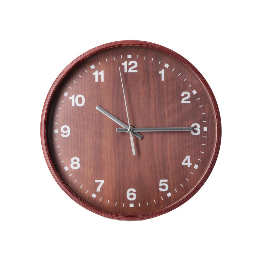 Часы настенные деревянные Natural Optima с вашим логотипом 25.7 см
