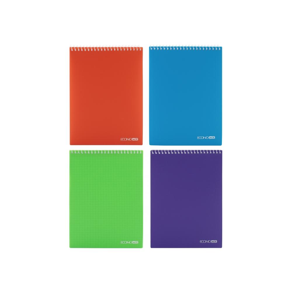 Блокнот Economix А5 для нанесения вашего лого, верхняя спираль
