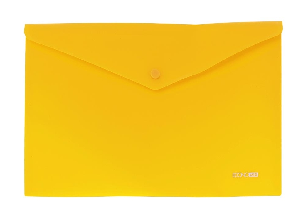 Папка-конверт А4 непрозрачная на кнопке с лого