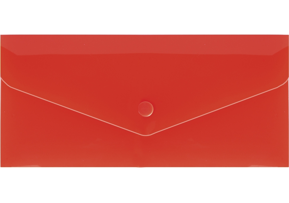 Євроконверт Е65 прозорий глянцевий на кнопці з Вашим  лого