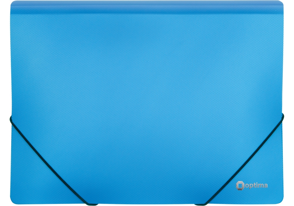 Папка пластиковая двухцветная А4 35 мм фактура текстиль на резинках из лого