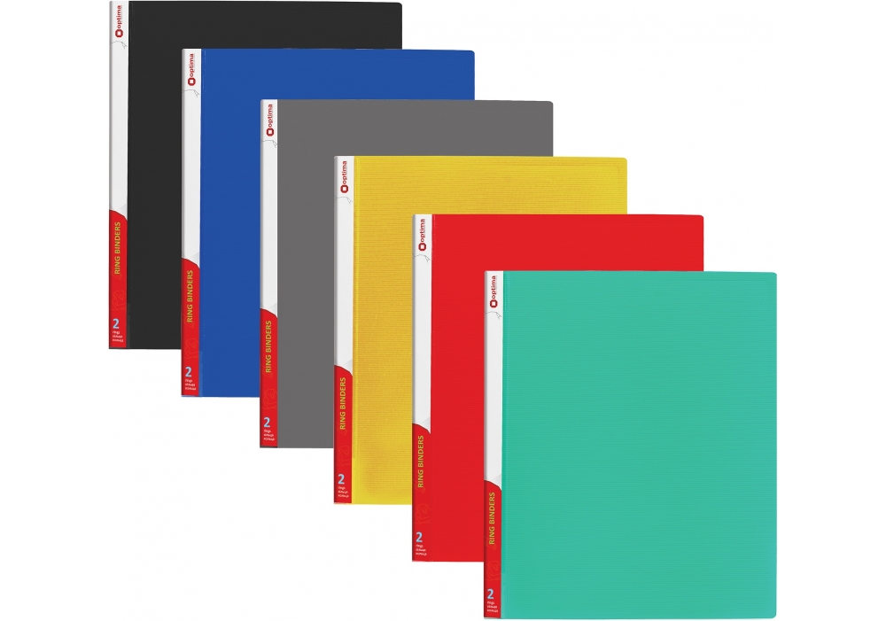 Папка пластикова А4 на 2 кільця Смуга 36 мм з логотипом