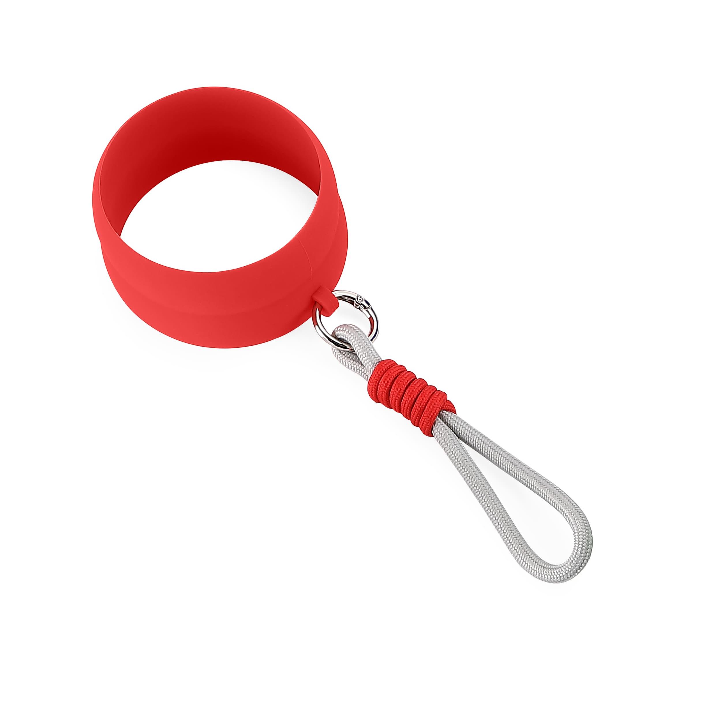 Силиконовое кольцо с веревкой для термочашки с лого