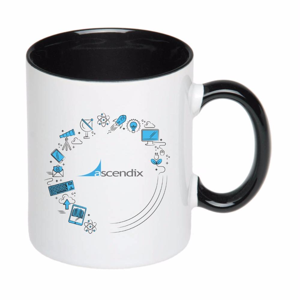 Чашка цветная евроцилиндр под логотип (цена с нанесением)