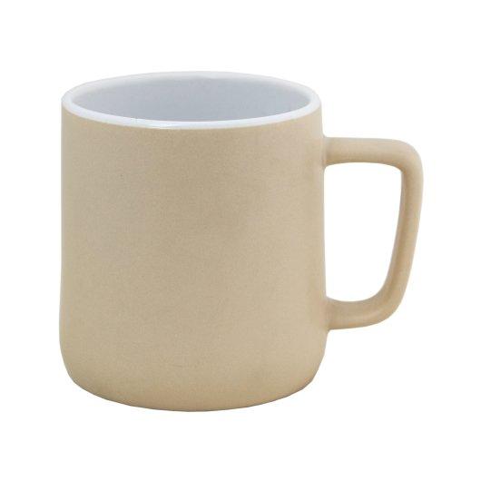 Керамическая чашка двухцветная Linda с логотипом