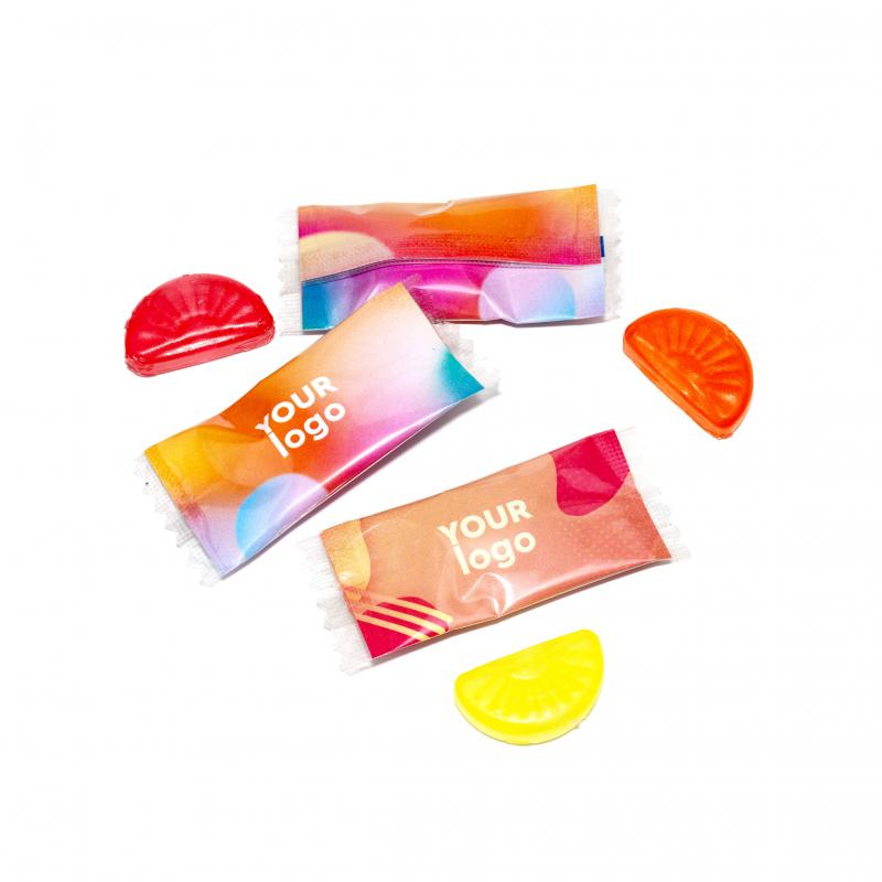 Льодяник Citrus Mix 70х30х10 мм з логотипом 7 г