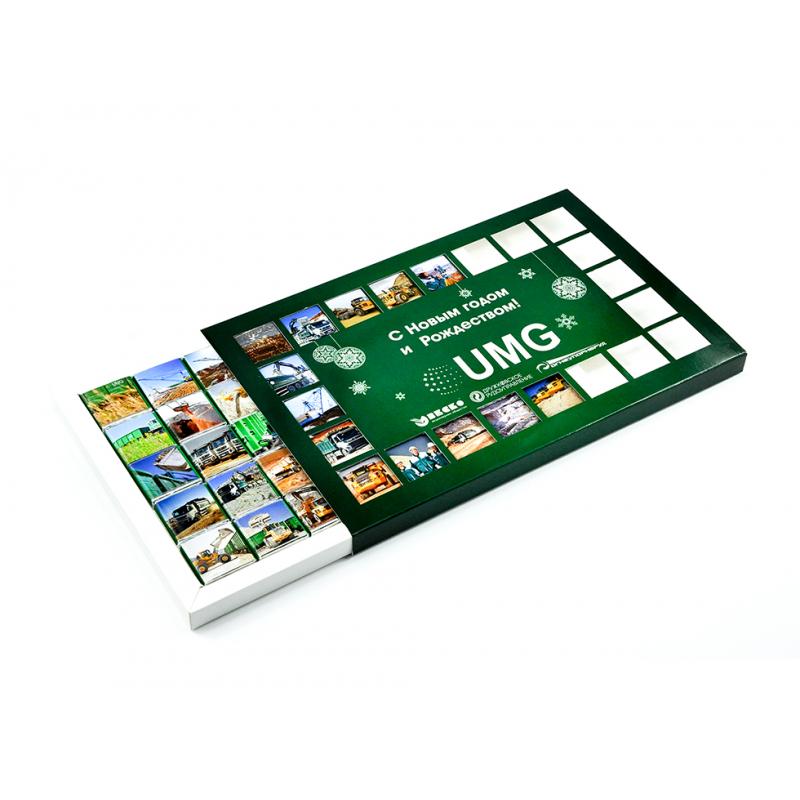 Шоколадний набір Пенал з друком лого 200 г