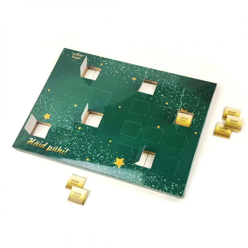 Шоколадный набор Адвент-календарь с логотипа 120 г