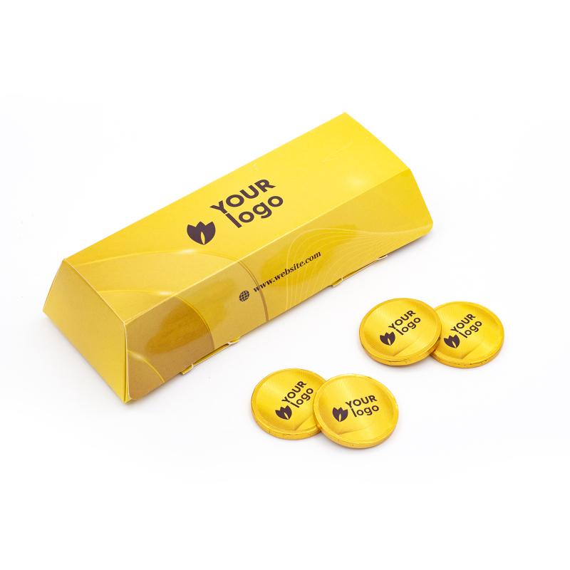 Шоколадный набор Слиток с печатью лого 98 г