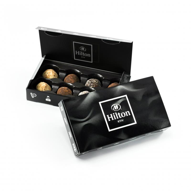 Коробка конфет Трюфель с логотипом 100 г Книга