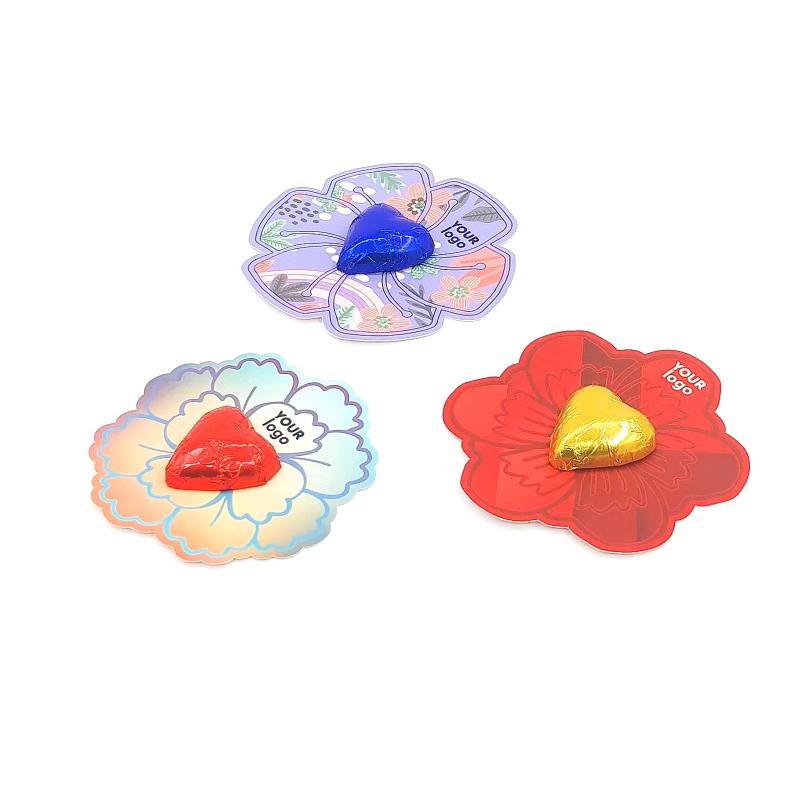 Открытка с логотипом 7.5 г Цветочная