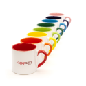 Чашка кофейная с лого цветная внутри 180 мл Фото 2
