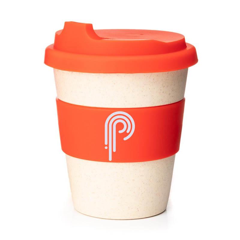 Еко чашка з бамбукового волокна 350 мл з логотипом