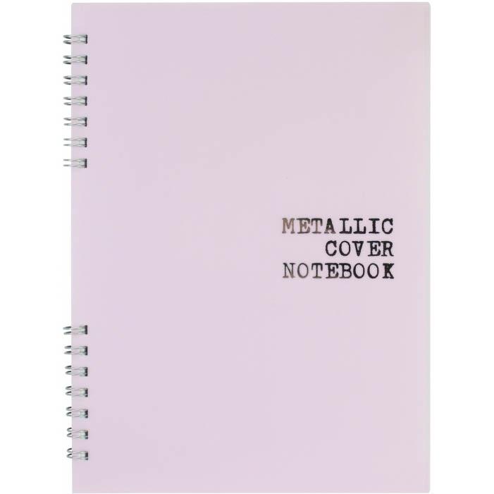 Блокнот А6 та А5 пластиковая обложка и боковая спираль с печатью логотипа 60 л