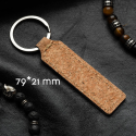 Брелок для ключей пробковый с кольцом под ваше лого 32мм прямоугольный 79х21мм Фото 6