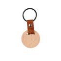 Деревянный брелок круглый 38мм под логотип. Фото 2
