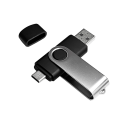 Металлическая флешка TWISTER USB 3.0 Type-C OTG с логотипом 32 Gb