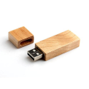 Дерев'яна флешка USB 2.0 прямокутна з логотипом 16 Gb