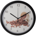 Настінний годинник пластиковий Optima COFFE з вашим лого 25 см Фото
