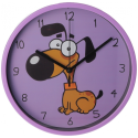 Настенные часы пластиковые Optima LITTLE DOG с вашим лого 22.5 см